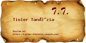 Tisler Tanázia névjegykártya